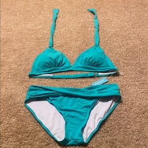 Blue Bikini Set Classic Swimwear